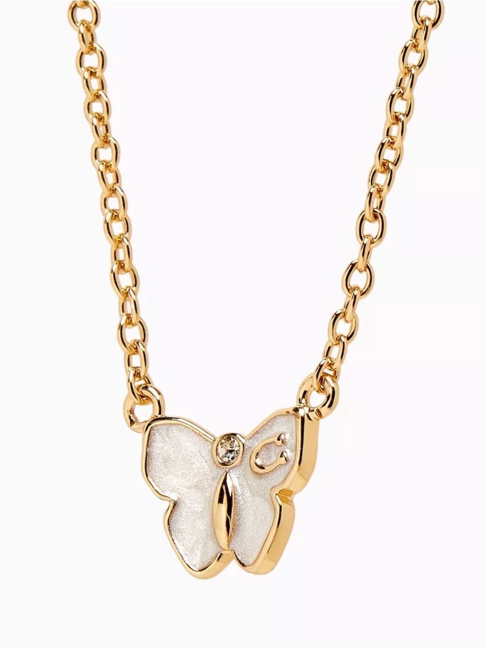 Coach Butterfly Pendant Necklace - Picture 3 of 9